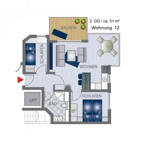 Appartement Meerblick 12